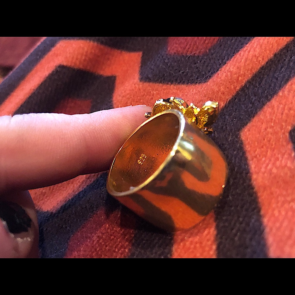 Sterling Silver 925 Large Bee Ring - image 4